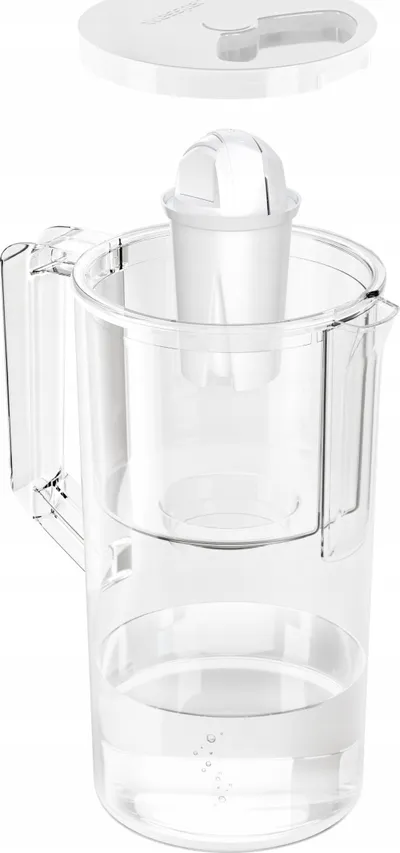 Shishe filtruese uji Wessper AquaClassic Basic 2.5L, plastike, e bardhë - 2