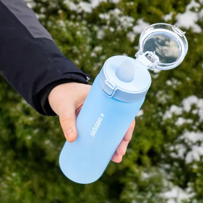 Shishe uji xhami Wessper ActiveMax, 680ml, me filtër karboni, blu - 3