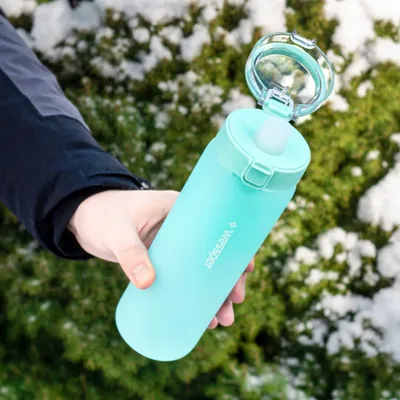Shishe uji qelqi Wessper ActiveMax, 680ml, me filtër karboni, mente - 3