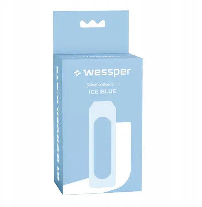 Mbulesë silikoni Wessper ActiveMax, për shishe 1L, e kaltër e çelët - 1