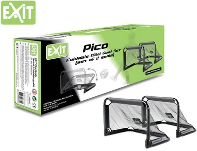 Set porta futbolli Exit Pico, 90 x 60 cm, 2 copë, të zeza - 1