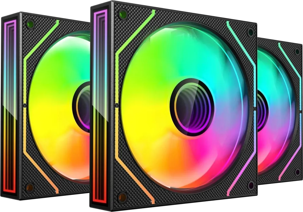 Ventilatorë PC Mars Gaming MF-3DPROKIT, 3x 120mm ARGB, PWM, të zinj - 5
