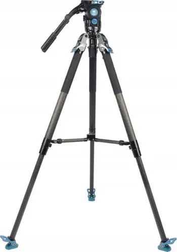 Stativ video Sirui SVT-75 Pro me kokë fluide SVH15, fibra karboni, 75mm, i zi