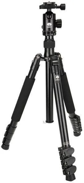Tripod fotografik Sirui ET-2004 E-20, alumini, i zi - 1