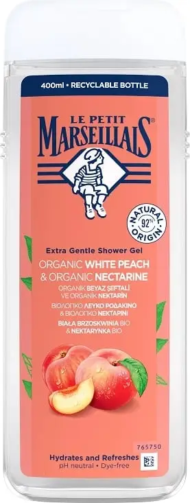 Xhel dushi për femra Le Petit Marseillais White Peach Bio and Nectarin Bio 400ml