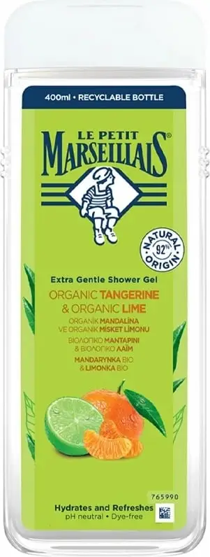 Xhel dushi për femra Le Petit Marseillais Mandarina Bio & Lime Bio 400ml