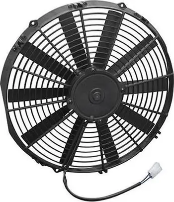 Ventilator thithës për radiator SPAL 355mm, elektrik, i zi