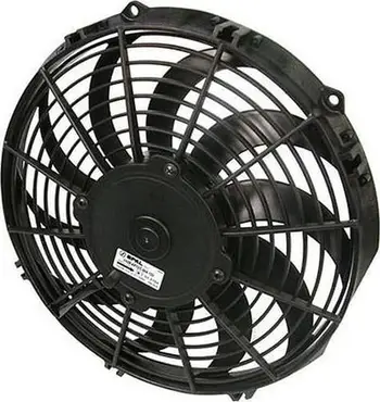 Ventilator radiator SPAL 280mm SLIM, thithës, i zi