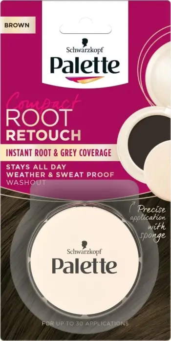 Korrektor rrënjësh Schwarzkopf Palette Compact Root Retouch, pudër, Brown, 3g