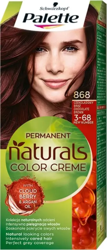 Ngjyrë për flokë për femra Palette Permanent Naturals Color Creme 868/3-68 çokollatë kafe