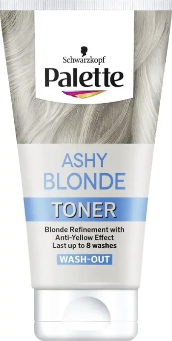 Toneri për flokë Palette Ashy Blonde, efekt hiri për flokë biond, 150ml