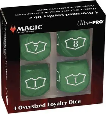 Set zare Ultra Pro Magic The Gathering Forest Deluxe Loyalty, 22 mm, jeshile