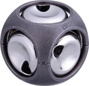 Puzzle metalik G3 Huzzle Cast Dice, nivel 3 nga 6, ngjyrë argjendi