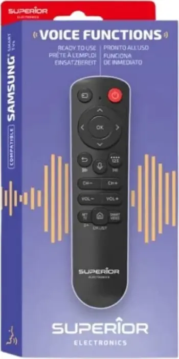 Telekomandë universale Superior Electronics SUPTBB002, Bluetooth, funksione zanore, për Samsung, e zezë