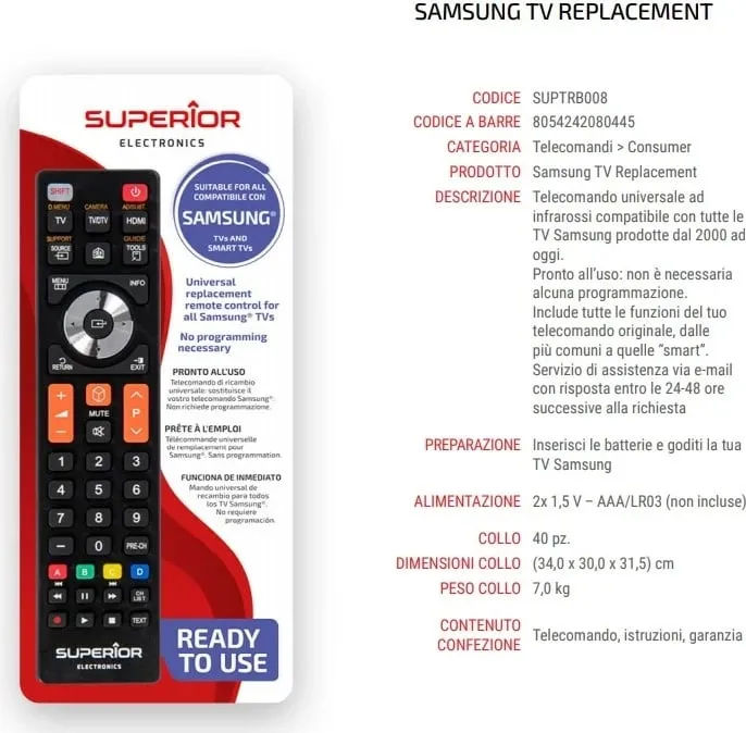 Telekomandë universale Superior Electronics për Samsung - 2