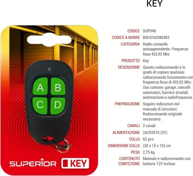 Telekomandë universale Superior Key - 2