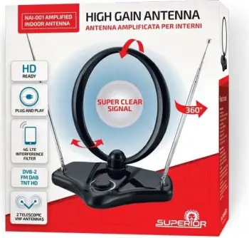 Antennë Superior Electronics NAI-001, e zezë