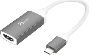 Adaptues USB C j5create JCA153G, kartë grafike e jashtme, 4K 3840 x 2160, gri bardhë