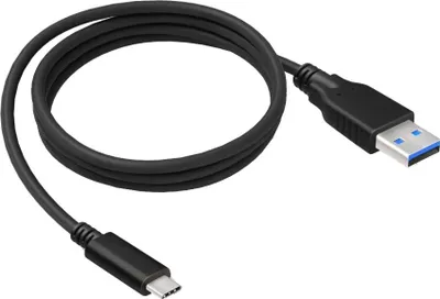 Kabllo USB 2GO USB A në USB C, 1 m, e zezë - 1