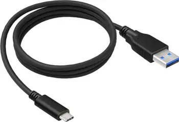 Kabllo USB 2GO USB A në USB C, 1 m, e zezë