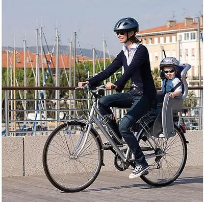 Ulëse fëmijësh për biçikletë Okbaby, 27.5-29", e argjendtë - 5