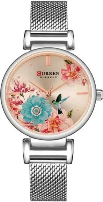 Orë dore për femra Curren 9053, argjendtë/ rose gold