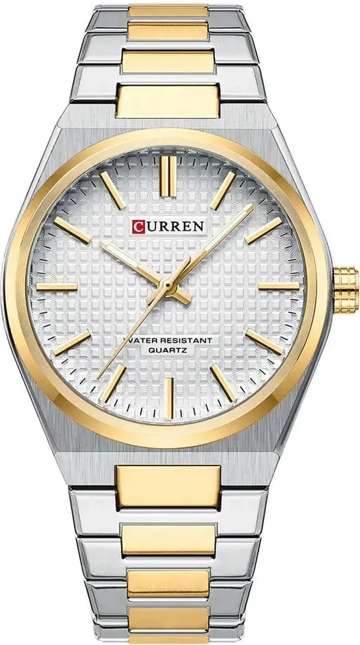 Orë dore për meshkuj Curren 8439, argjend/ari - 1