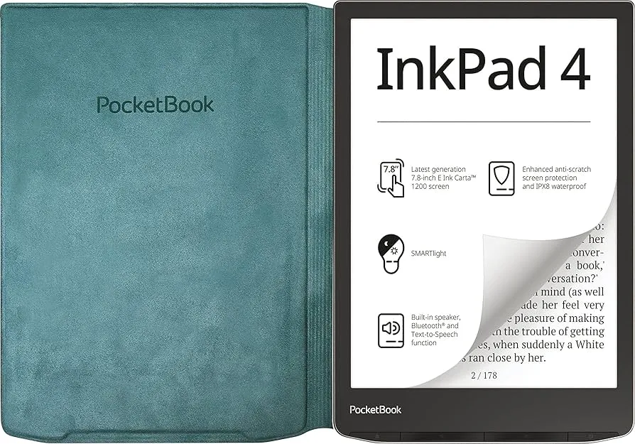 Aksesorë për tablet PocketBook Flip Cover për pajisje 7.8″ – Gjelbër - 1