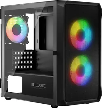 Kasë Logic Concept Portos Mini ARGB, e zezë, Mini Tower