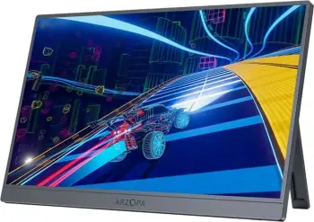 Monitor portativ Arzopa Z1FC, 16.1", 144Hz, gri argjendtë
