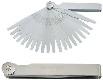 Matës trashësie metrik 20 fleta, 0.05 1 mm, metalik