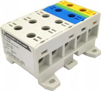 Bllok terminali Incobex ZGX ENE-00390, 5x35 mm², 3P+N+PE, pesëpolësh