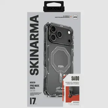 Mbulesë telefoni Skinarma Saido për iPhone 17 Pro Max, magnetike, grafit