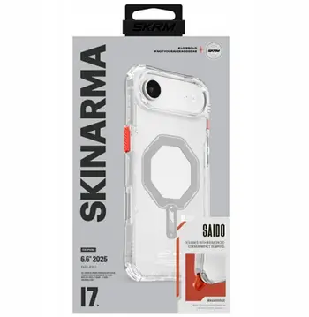 Mbrojtëse telefoni Skinarma Saido për iPhone Air, me karikim magnetik, transparente