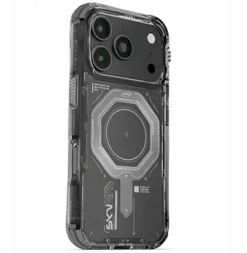 Këllëf telefoni Skinarma Magma për iPhone 17 Pro, karikim magnetik, grafit
