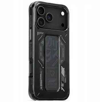 Kollf iPhone Skinarma Helio për iPhone 17 Pro Max, karikim magnetik, grip stand, gri grafit
