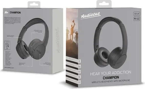Sluçka Audictus Champion, Bluetooth 5.0, e zezë - 1