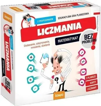 Lojë tavoline edukative JAWA Number-mania Professor JAWA, për moshën 6-10 vjeç, matematikë