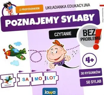 Loja edukative JAWA Getting to Know Syllables with the Professor, puzzle me rrokje, për fëmijë 4+
