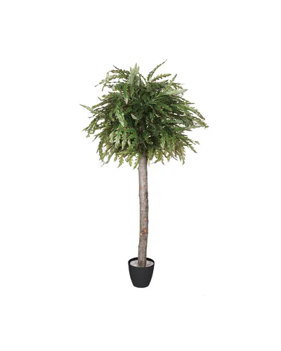 Lule artificiale Verde Decor One Ball Red Sparrow, 125 cm - 1