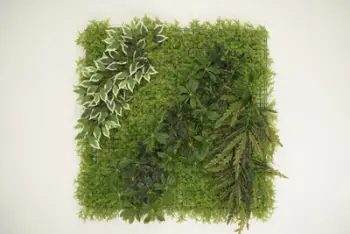 Lule artificiale Verde Decor, murale me gjelbërim, 100 x 100cm