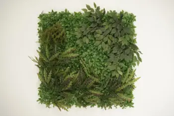 Lule artificiale Verde Decor, murale me gjelbërim, 100x100 cm