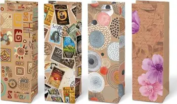 Qese dhuratash MFP T Kraft, 125 x 365 x 90 mm, letër kraft, kafe