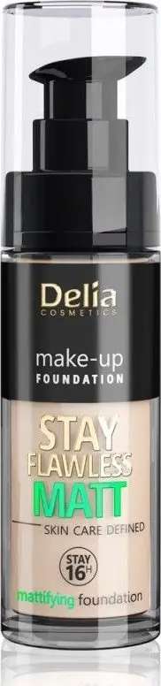 Fondatinë Delia Stay Flawless Matt 16H, matifikuese, 30ml, nuanca 402 Light Beige