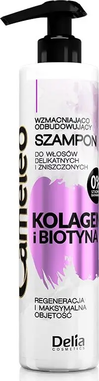 Shampo për forcimin dhe rindërtimin e kolagjenit dhe biotinës Delia Cameleo, 250 ml