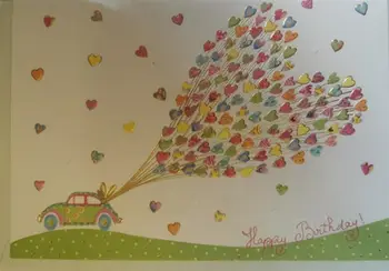 Kartolinë urimi Turnowsky B6 MO4930X1-1, me zarf, motiv makinë me tullumbace