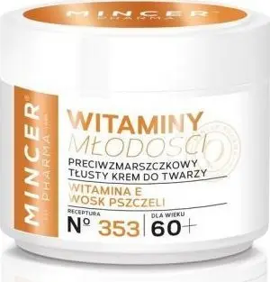 Krem kundër rrudhave Mincer Pharma Vitamins of Youth 60+ Nr 353, 50ml