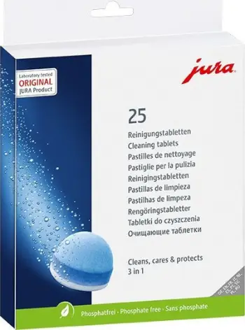 Tabletë pastrimi Jura 3-phase, 25 copë, për aparat kafeje