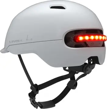 Helmetë inteligjente urbane Livall C20, LED, SOS, madhësia M 54-58cm, e bardhë