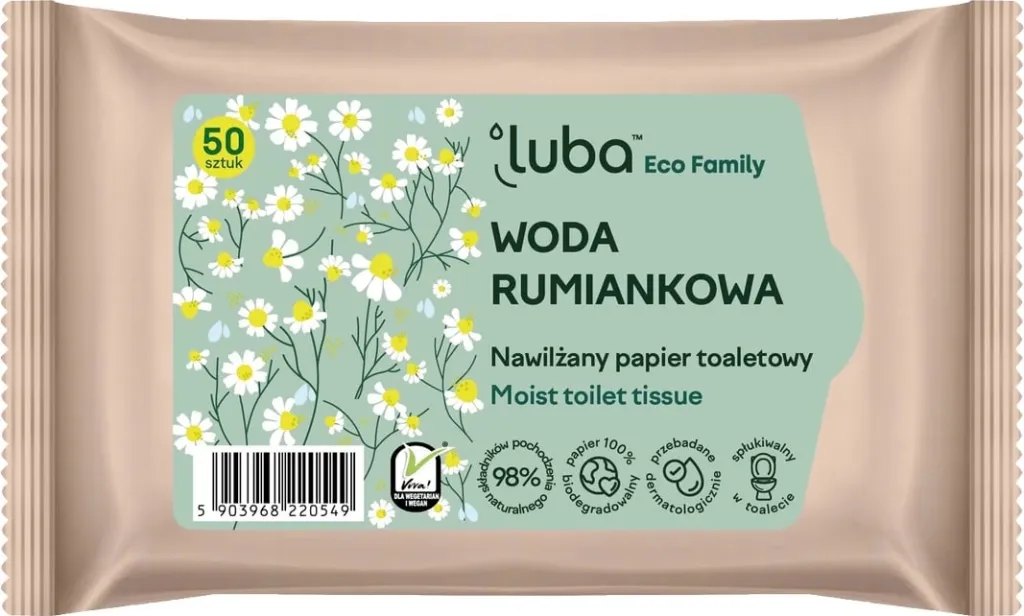 Letër e lagur për WC Luba Eco Family 50 copë - 1